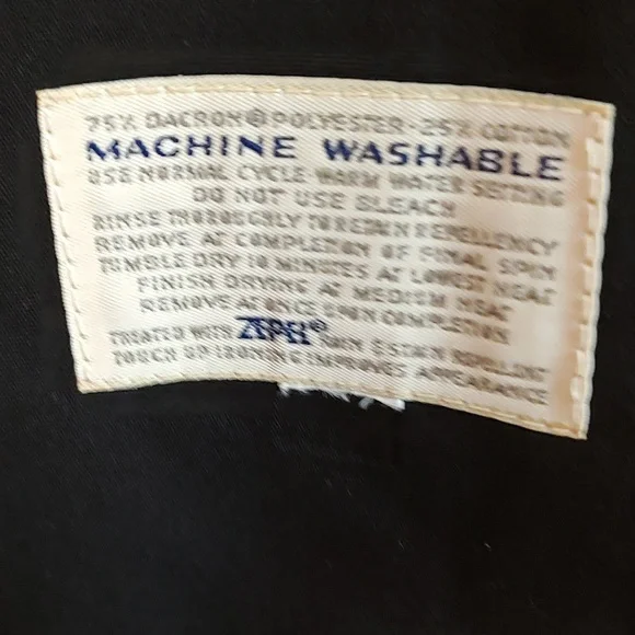 Cream & Black Vintage  Misty Harbor Mid Calf Length Trench Coat sz 14 W/ Belt - Picture 7 of 10